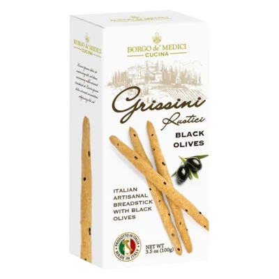 Borgo de' Medici - Grissini Rustici with Olives 100g - AS03971