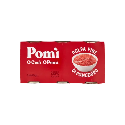 Pomì 3x400gr Fine Pulp Tin