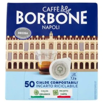 Caffè Borbone Miscela Decisa Cialde Compostabili 50 x Gr.7,2