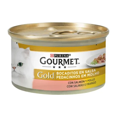 Purina Gourmet Gold Chunks in Gravy Salmon & Chicken 24x85g