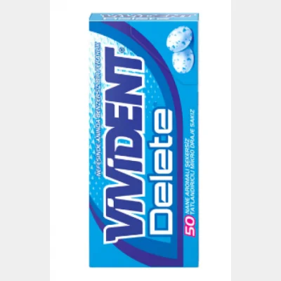 Vivident Delete Extra Mint Flavored Gum  13 gr