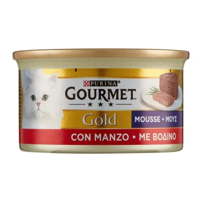Purina Gourmet Gold Mousse Beef 24x85g