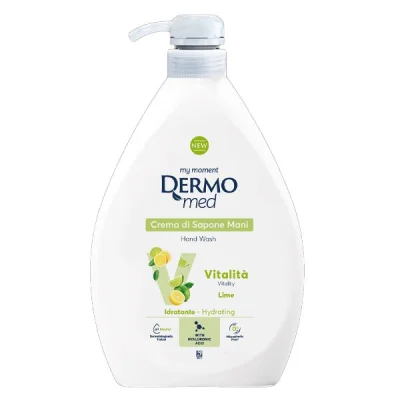 DERMOMED LIQUID HAND SOAP 1lt LIME VITALITA