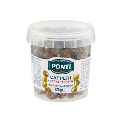 Ponti Capers 125g in Salt