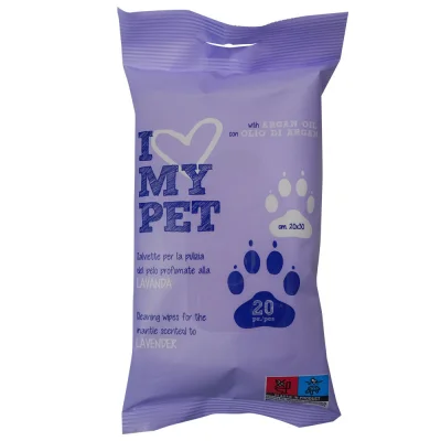 I love my pet wipes for pets 20 u. Lavender.