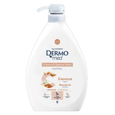 DERMOMED LIQUID HAND SOAP 1lt ALMOND KARITE CAREZZA