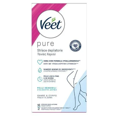 VEET WAX STRIPS 16pcs BODY / LEGS