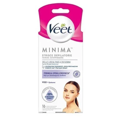 VEET WAX STRIPS FOR FACE 16pcs SENSITIVE SKIN