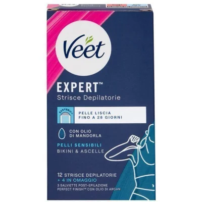 VEET WAX STRIPS FOR BIKINI 12+4pcs. BIKINI / ASCELLE