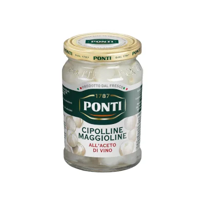 Ponti Onions 300g in Wine Vinegar