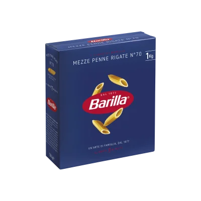 Barilla Pasta N°070 Mezze Penne Rigate 1000gr