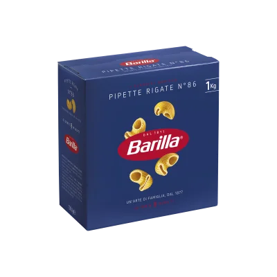 Barilla Pasta N°086 Pipette Rigate 1000gr