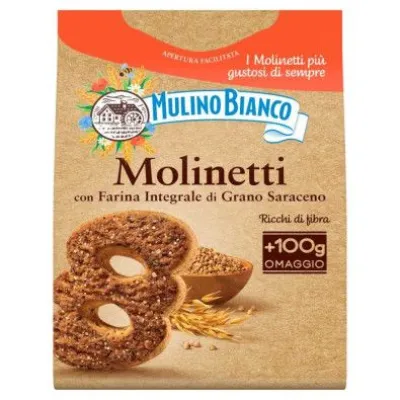 Mulino Bianco Molinetti Biscotti con Farina Integrale Gr.700