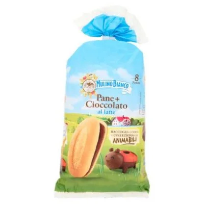 Mulino Bianco Pane + Cioccolato Pz.8 Gr.300