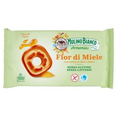 Mulino Bianco Biscotti Armonia Fior di Miele senza Glutine e Lattosio Gr.250