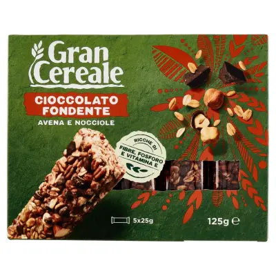 Gran Cereale Dark Chocolate Cereal Bars 125g