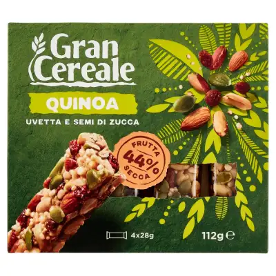 GC Barr Quinoa Semi Zucchini Raisin 112g