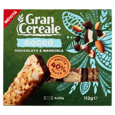 Biscotti Barette Coconut Dark Chocolate Almond 112g