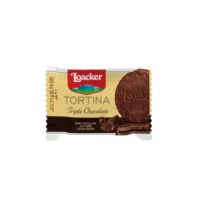 Loacker Gran Pasticceria Tortina 21gr Triple Dark