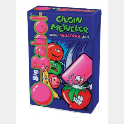 Big Babol Crazy Fruits Mixed Fruit Gum  36 gr