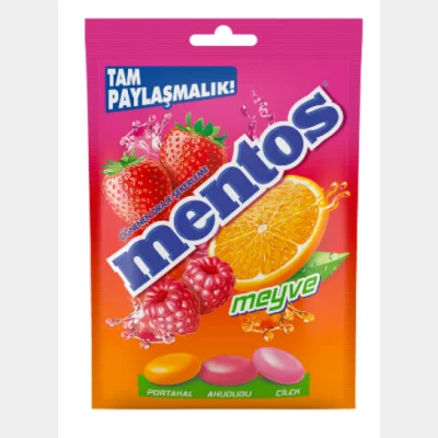Mentos Fruit Candy Bag  100 gr