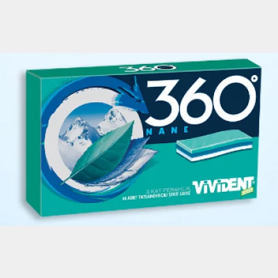 Vivident 360 Mint Gum  33 gr