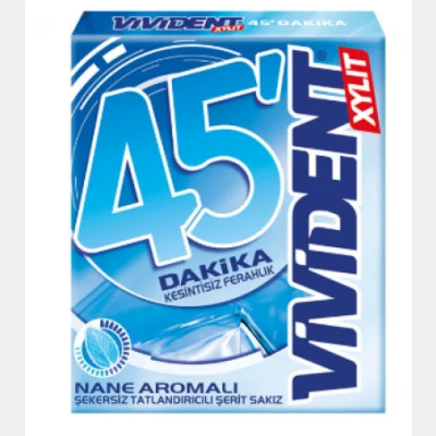 Vivident 45 Minutes Mint Gum  33 gr