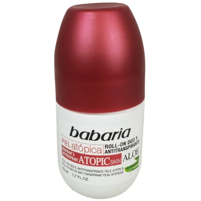 Babaria roll-on deodorant 50 ml. Atopic skin antiperspirant.