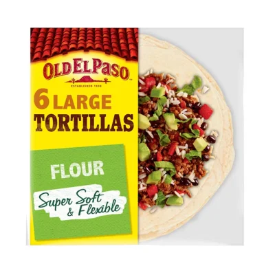 OLD EL PASO flour tortillas large 350g 6pcs (24cm)