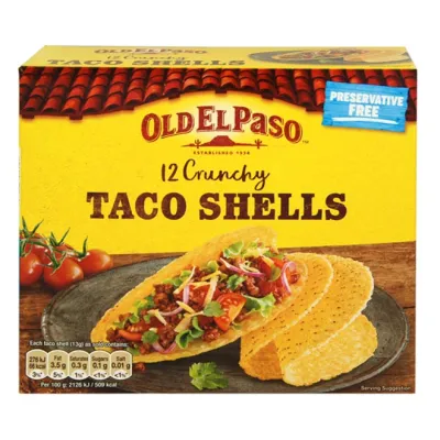 OLD EL PASO 12 crunchy Taco shells 156g