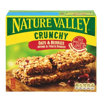 NATURE VALLEY Crunchy oats & berries 5x42g