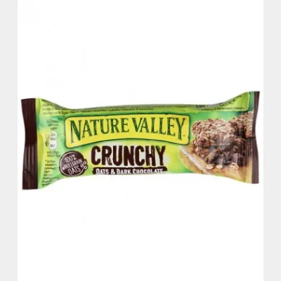 NATURE VALLEY ΜΠΑΡΑ ΜΟΥΣΛΙ ΜΑΥΡΗ ΣΟΚΟΛΑΤΑ 142gr