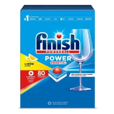Finish Power Essential Dishwasher Tabs Lemon 80pcs