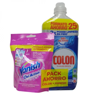 Vanish Colon Laundry Gel Hygiene + Vanish Oxi Action 1.125L