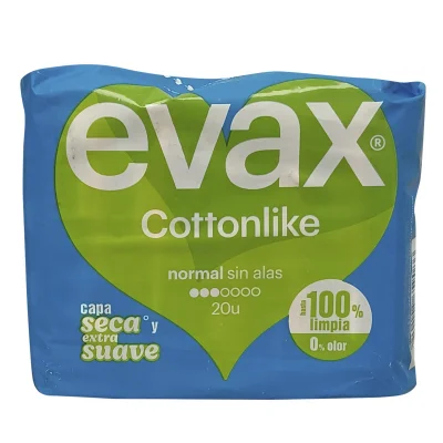 Evax sanitary 20 u. Cottonlike normal with wings.