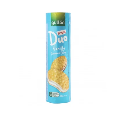 Gullón Duo Mega Filled Vanilla 500gr