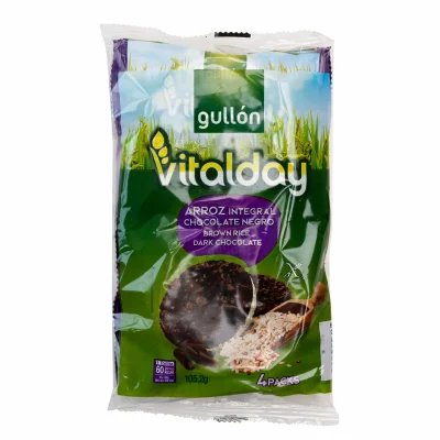 Vitalday Rice Cakes Dark Chocolate 105g