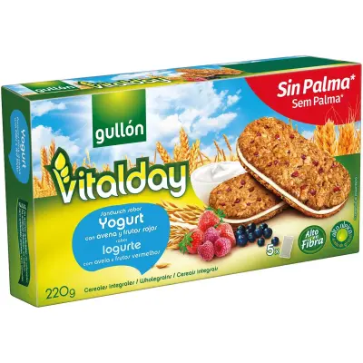 Gullon Vitalday Sandwich Yogur 220g