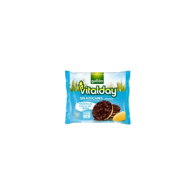 Vitalday Corn Cakes Dark Chocolate Sugar Free Gluten Free 100g