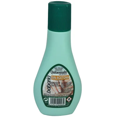 Babaria nail polish remover 100 ml. Acetone free.