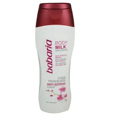 Babaria body milk 500 ml. Anti-stretch marks rosehip.