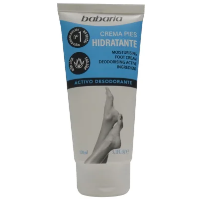 Babaria foot cream 150 ml. Moisturising deodorising active.