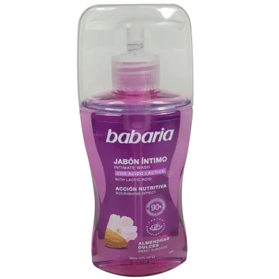 Babaria intimate soap 300 ml. Sweet almonds.