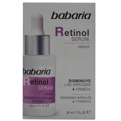 Babaria serum facial 30 ml. Retinol decreases wrinkles.