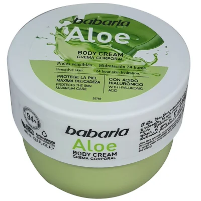 Babaria body cream 400 ml. Aloe vera.