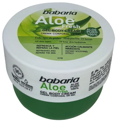 Babaria gel body cream 400 ml. Aloe vera fresh.