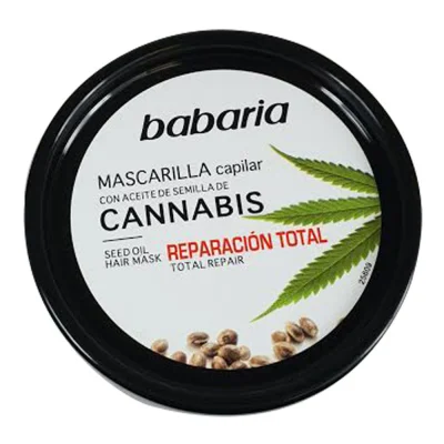 Babaria hair mask 200 ml. Cannabis seed oil dry hair.