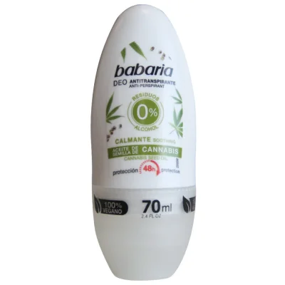 Babaria deodorant roll-on 70 ml. Cannabis.