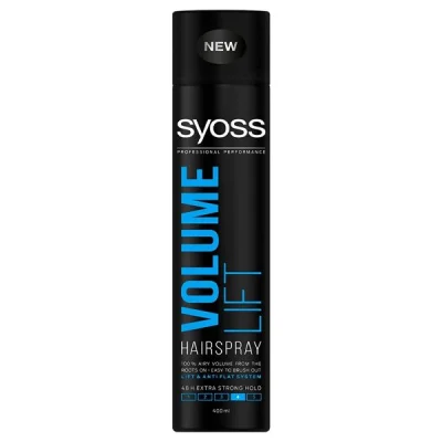SYOSS HAIR SPRAY 400ml No 4 VOLUME LIFT/BLUE