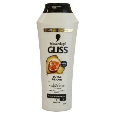Gliss shampoo 250 ml. Total repair.